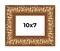 Photo Size Modern Shadow Box 1" Depth Gold Frame - UV Acrylic, Backing, Hanging Hardware